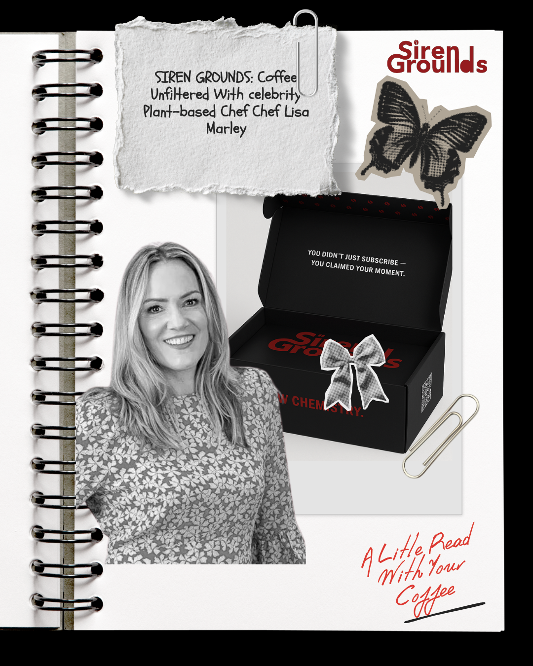 SIREN GROUNDS: Coffee Unfiltered With celebrity Plant-based Chef Chef Lisa Marley