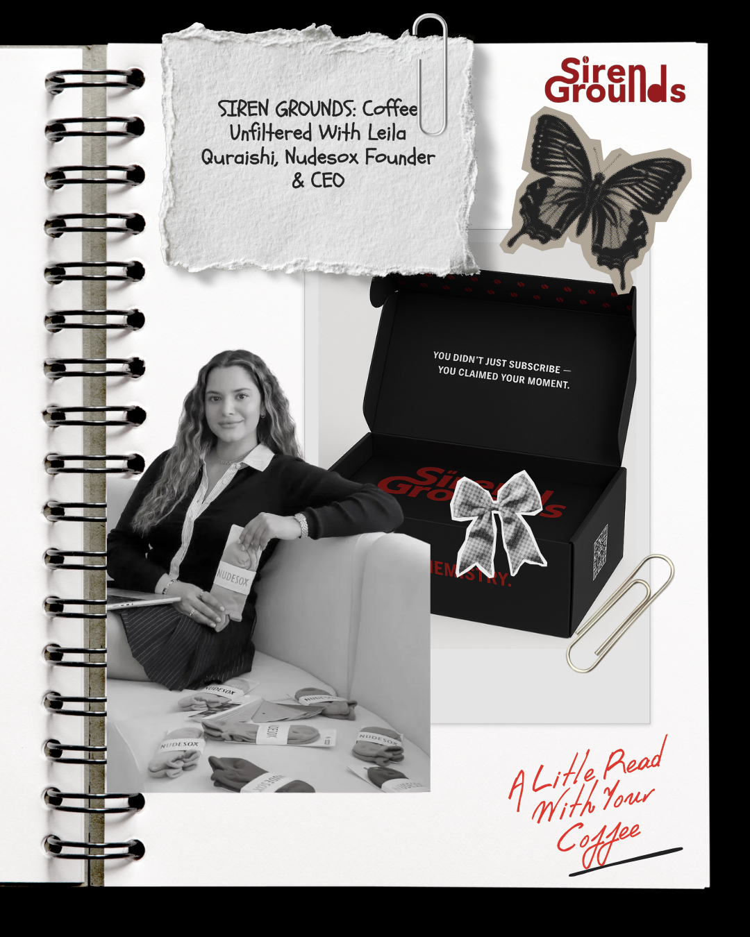 SIREN GROUNDS: Coffee Unfiltered With Leila Quraishi, Nudesox Founder & CEO