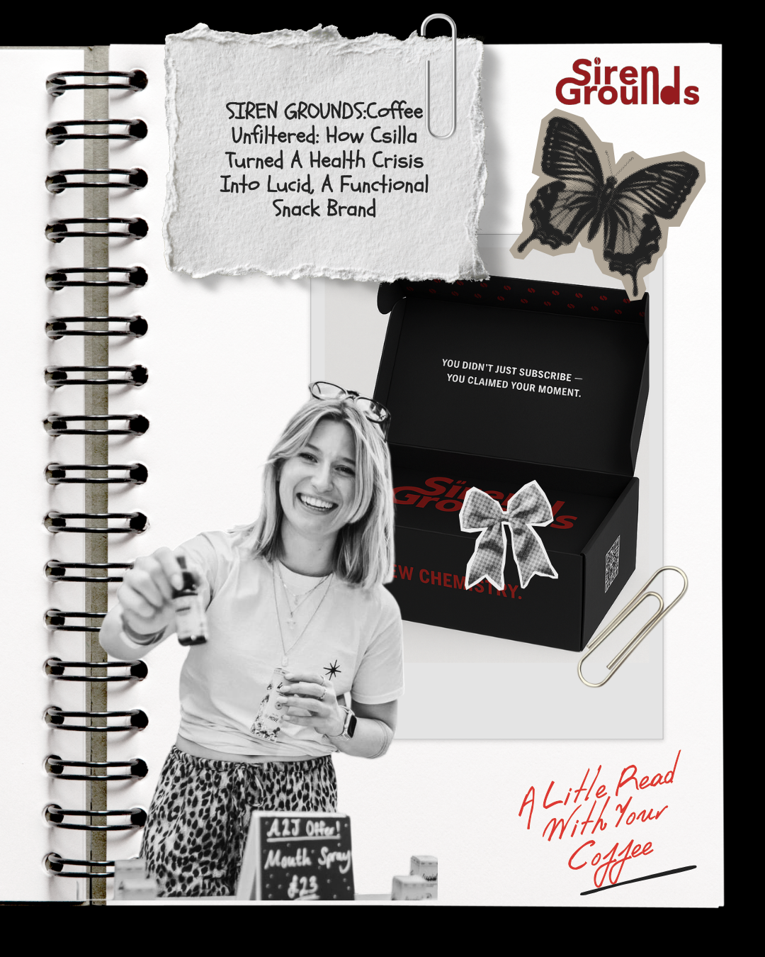 SIREN GROUNDS:Coffee Unfiltered: How Csilla Turned A Health Crisis Into Lucid, A Functional Snack Brand